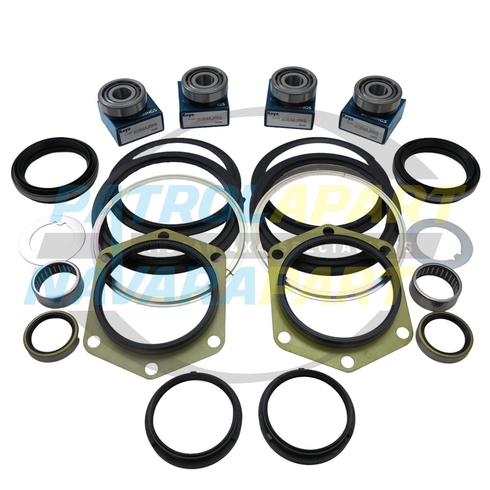 Front Axle Swivel Hub Rebuild Kit - Nissan Patrol Y60 GQ