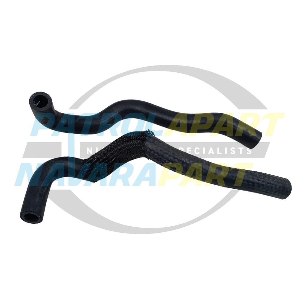 Gates Heater Inlet & Outlet Short Hose Pair - Nissan Patrol Y61 GU TD42