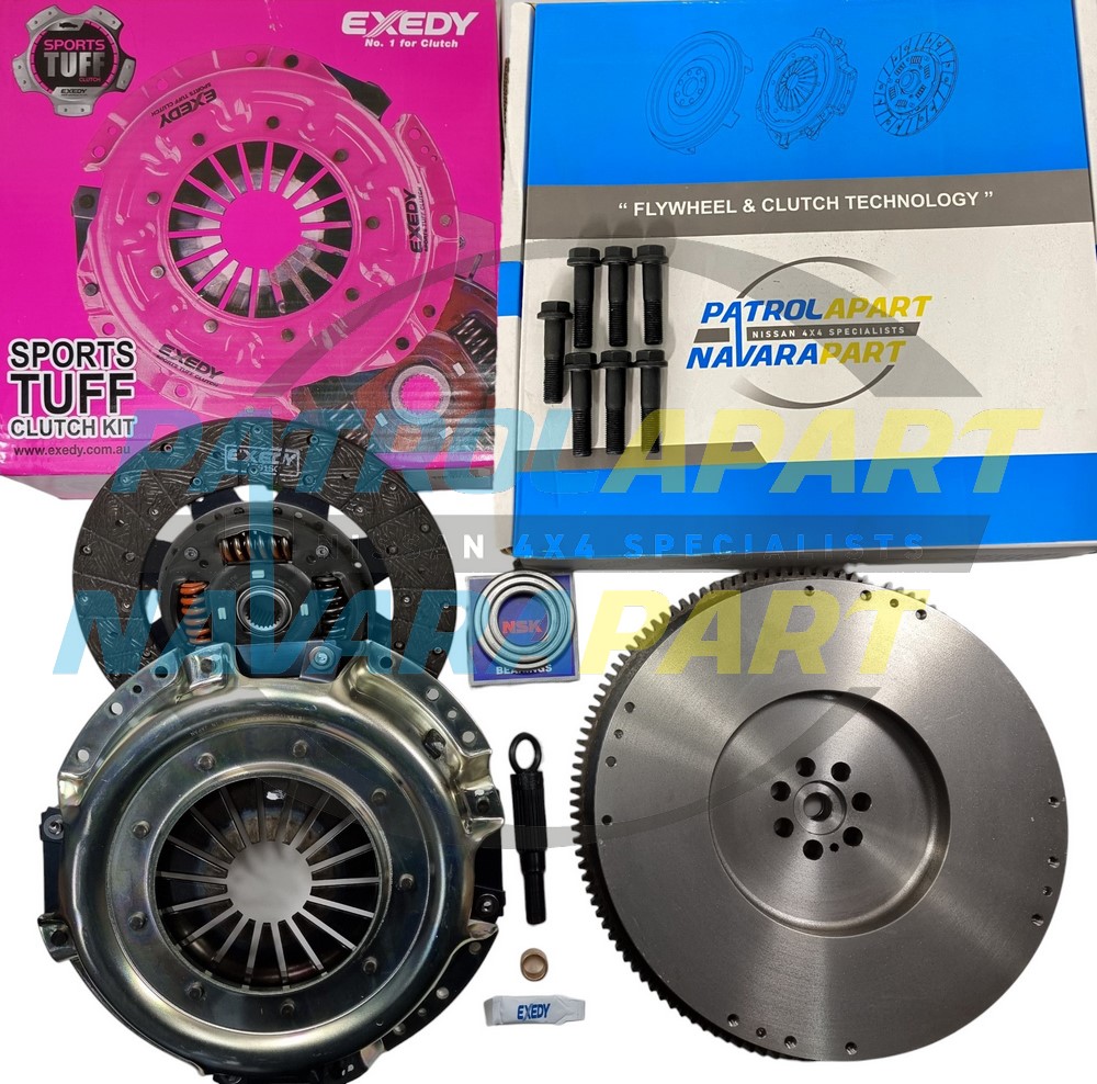 Genuine Nissan Exedy Sports Tuff Clutch Kit with Solid Flywheel ZD30 - Nissan Patrol Y61 GU
