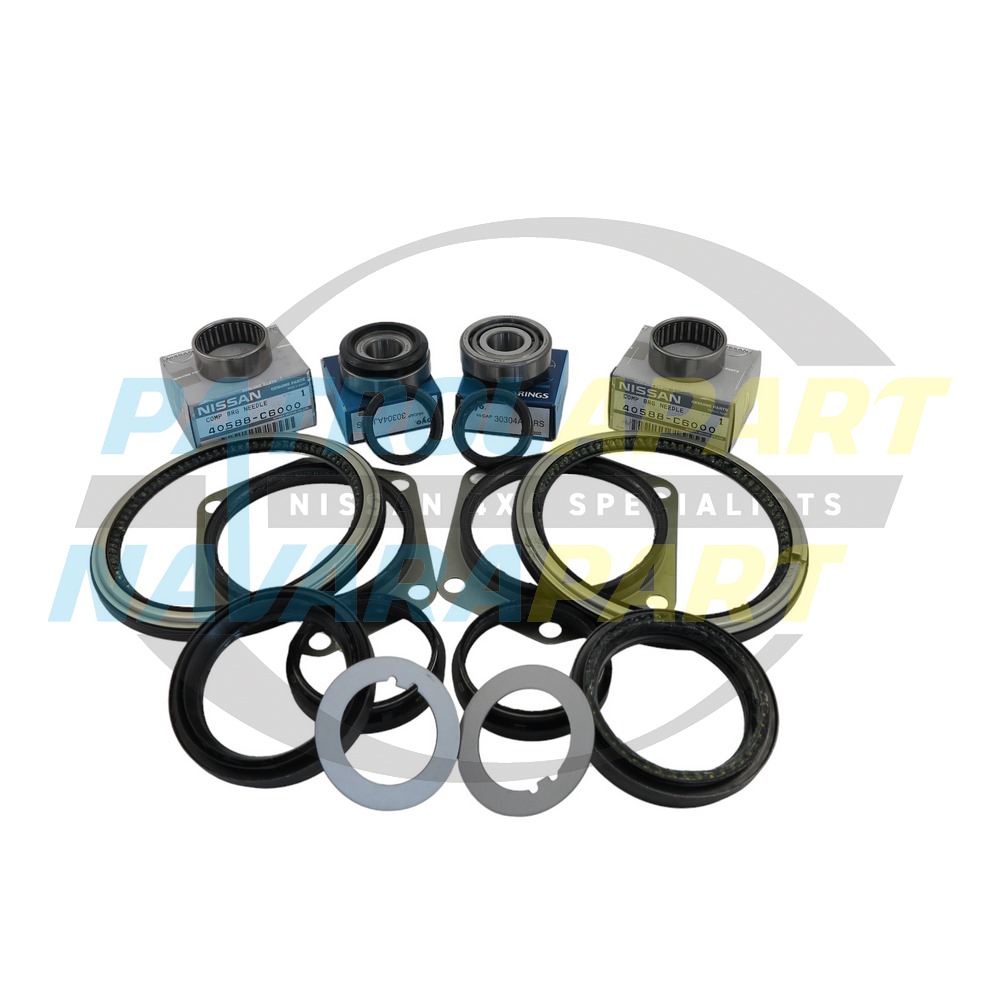 Genuine Front Axle Swivel Rebuild Kit - Nissan Patrol Y60 GQ