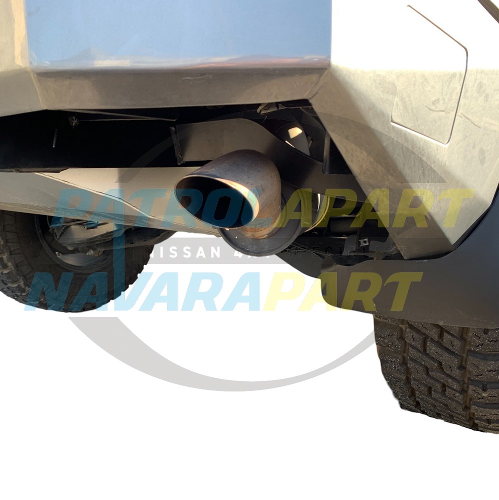 Stainless Exhaust Tailpipe to suit Kaymar Bar - Nissan Patrol Y62 S5