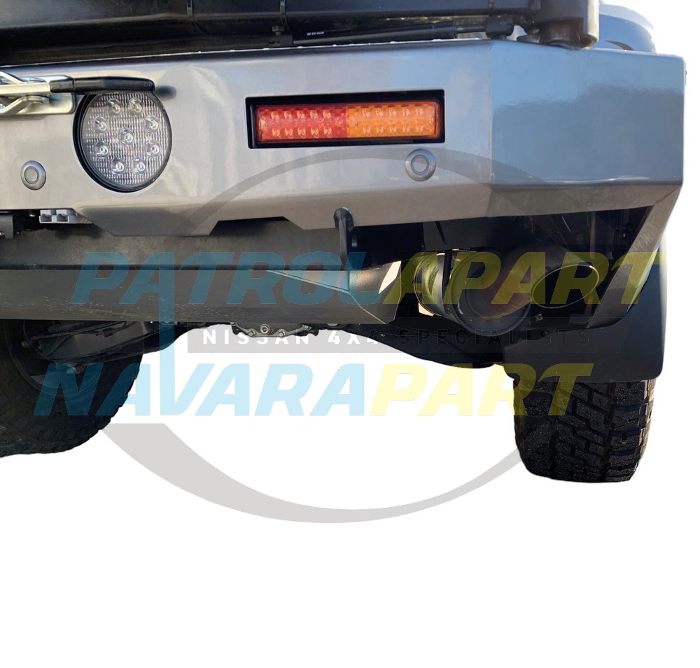 Stainless Exhaust Tailpipe to suit Kaymar Bar - Nissan Patrol Y62 S5