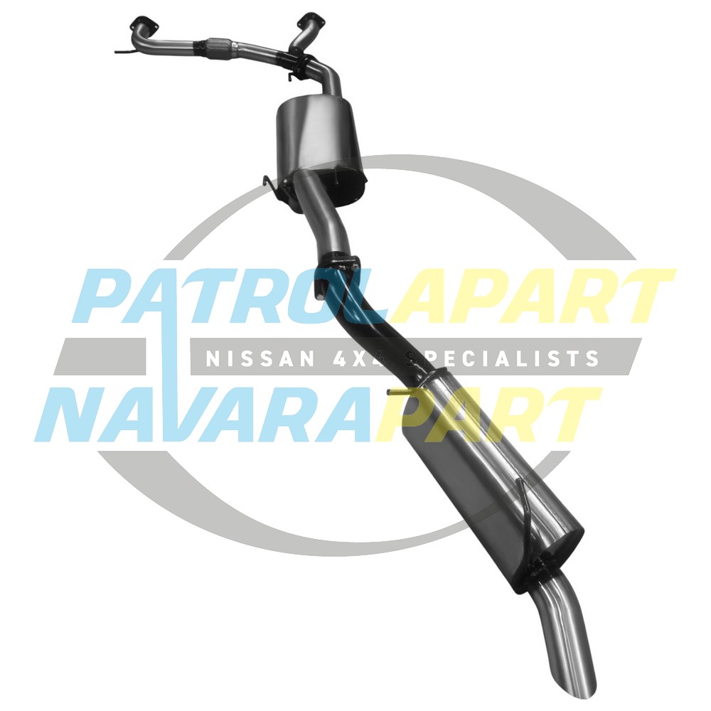 Genuine Nissan 3" Manta Cat Back Exhaust with Muffler S/S - Nissan Patrol Y62