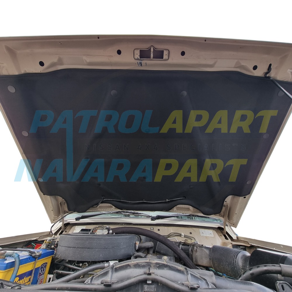 Under Bonnet Heat Insulator with Clips by TRU FIT CARPET - Nissan Patrol Y60 GQ