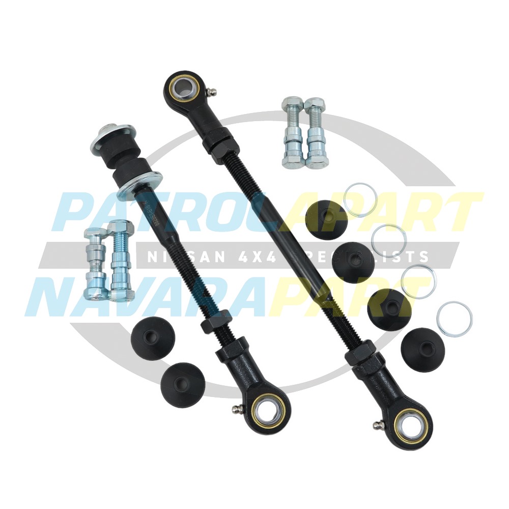Genuine Nissan Rear Extended Sway Bar Link Kit Pair - Nissan Patrol Y61 GU 2-6" Lift