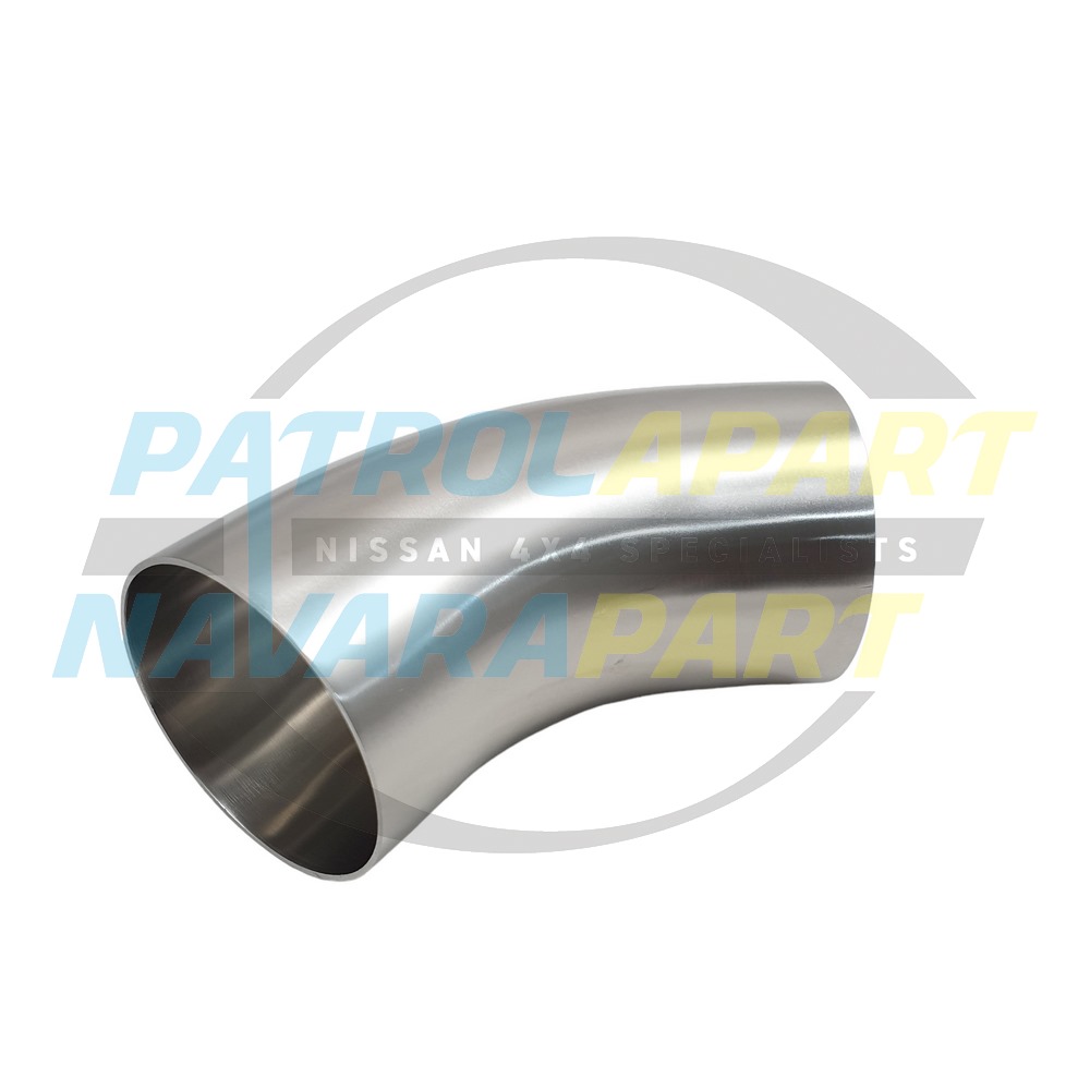 45 Degree Mandrel Bend Pipe 76.2mm (3") ID - Nissan Patrol Y60 GQ & Y61 GU