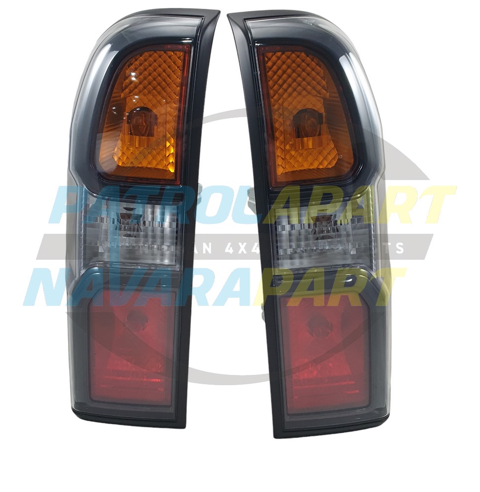 Genuine Nissan Black Tail Lights PAIR - Nissan Patrol Y61 GU S4
