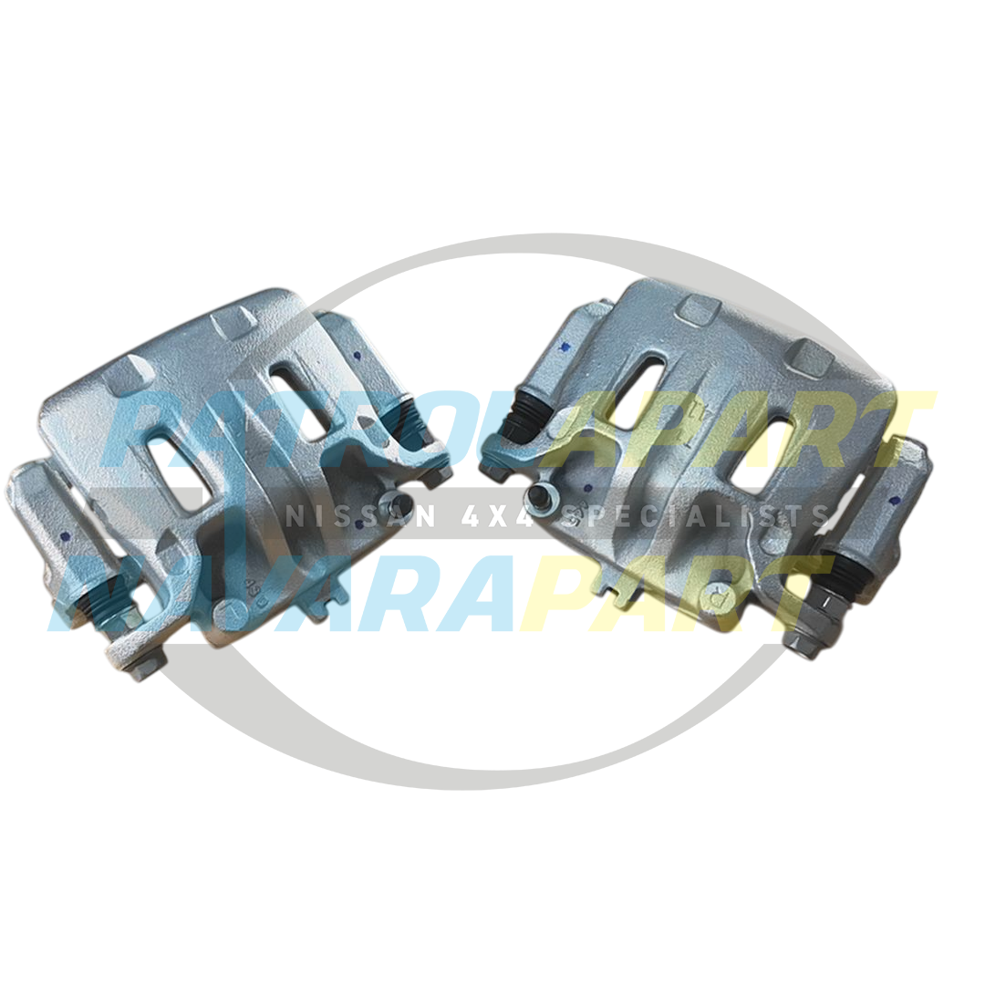 Genuine Nissan Brake Caliper Pair Front TB48 - Nissan Patrol Y61 GU