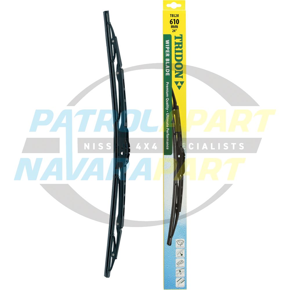 Right Hand RH Wiper Blade - Nissan Patrol Y61 GU, Y62 & Navara D22, D23 & D40