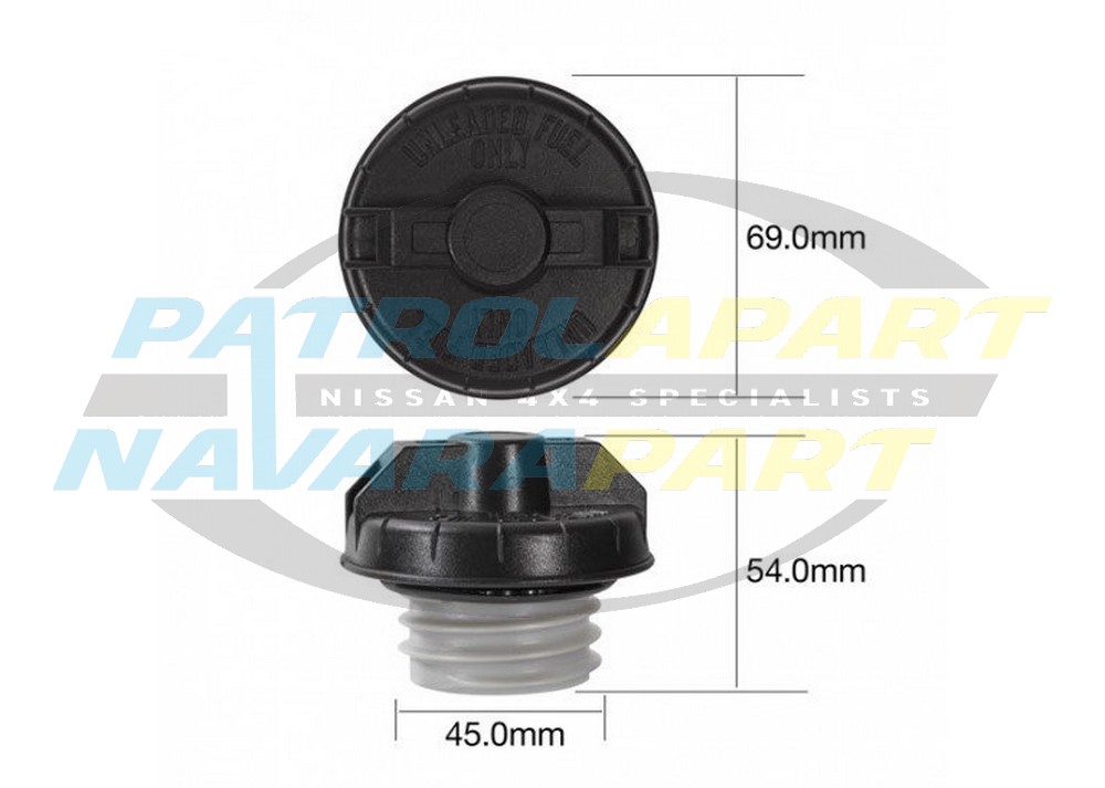 Tridon Fuel Cap - Nissan Patrol Y60 GQ, Y61 GU & Navara D22