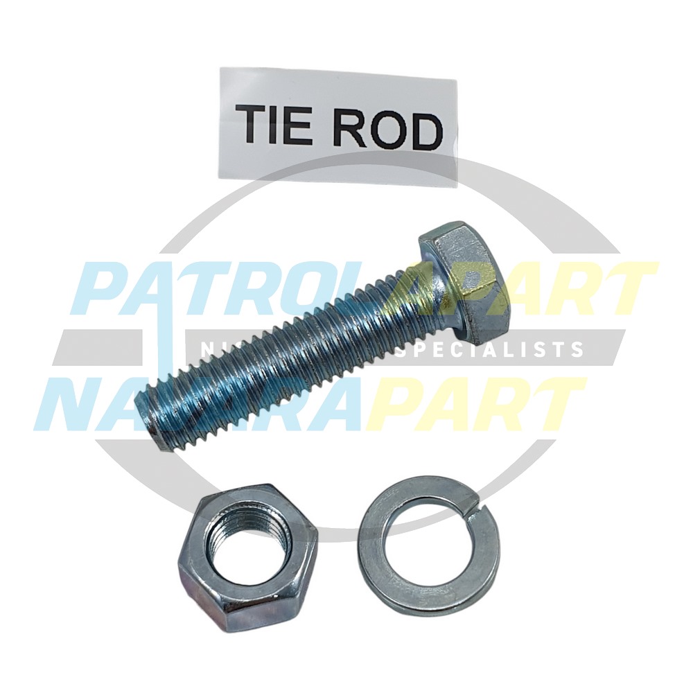Tie Road End Bolt Nut & Washer Kit - Nissan Patrol Y60 GQ & Y61 GU