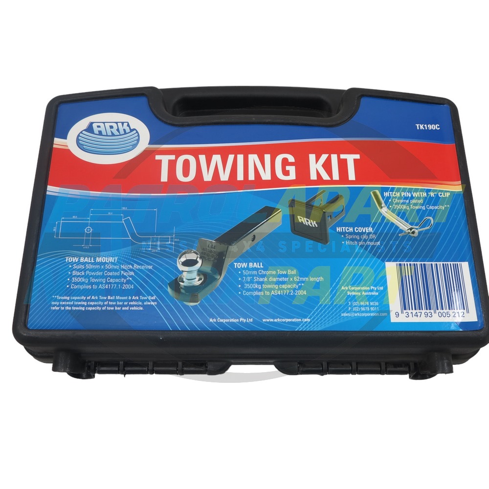 Towbar Tongue Kit with Carry Case 50x50mm & 190mm receiver