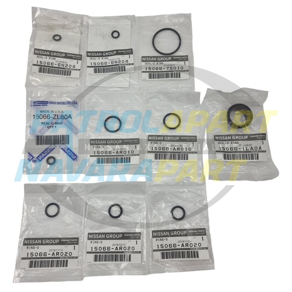 Genuine Nissan Timing Cover O-Ring Fitting Kit VK56 - Nissan Patrol Y62