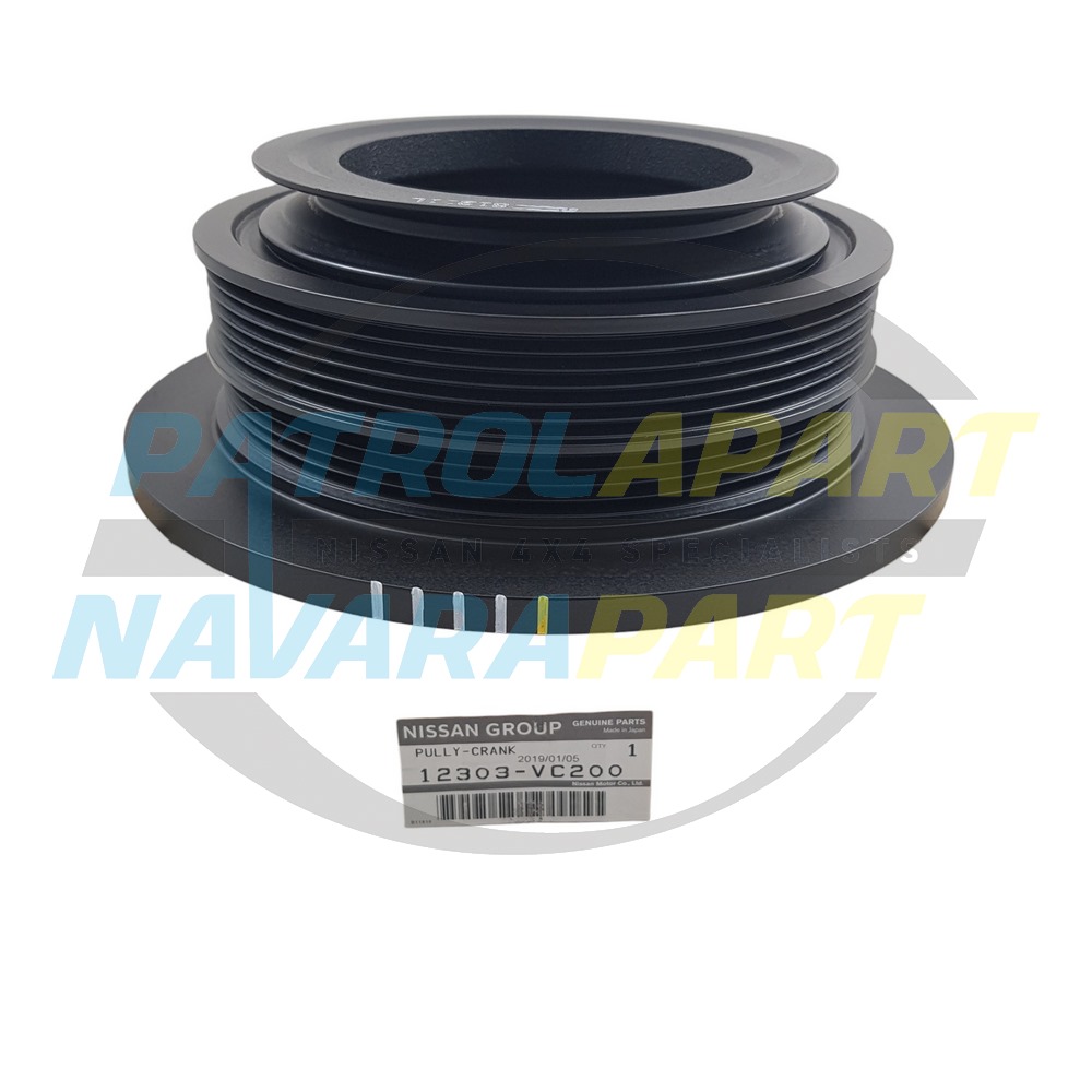 Genuine Nissan Harmonic Balancer Pulley TB48 - Nissan Patrol Y61 GU