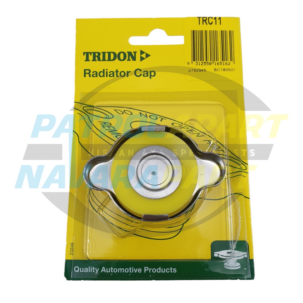 Tridon Radiator Blank Cap TD42, VQ40, YD25, ZD30 - Nissan Patrol Y61 GU, Y62 & Navara D40