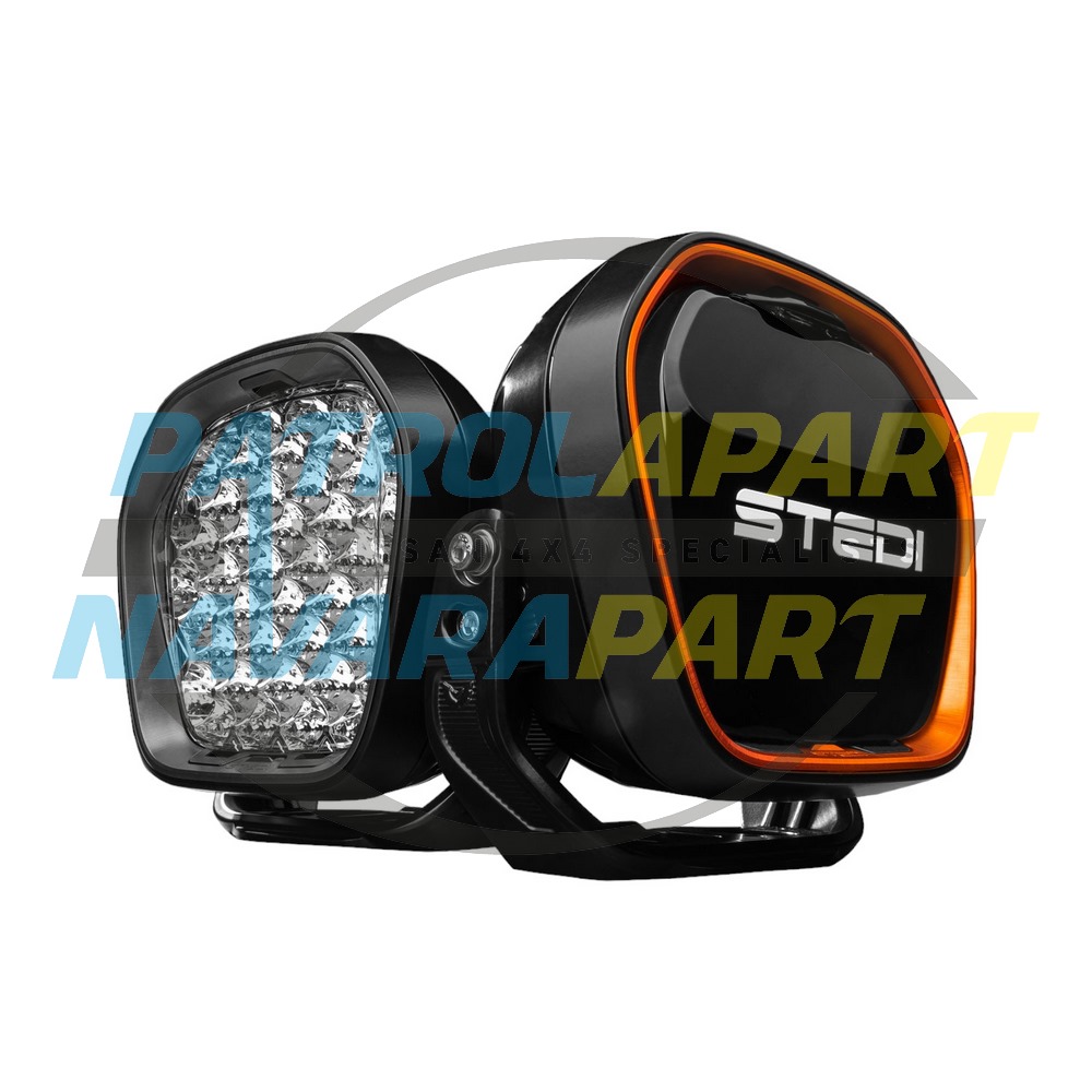 STEDI TYPE X EVO 8.5 Inch LED Driving Light Pair with Wiring Harness