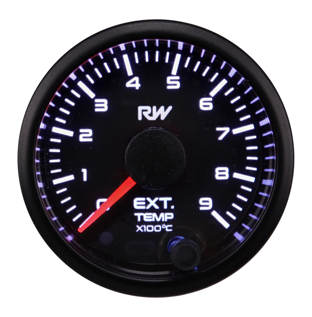 Raceworks Digital Pyro EGT (Exhaust Gas Temperature) Gauge 52mm 0-900 Deg C
