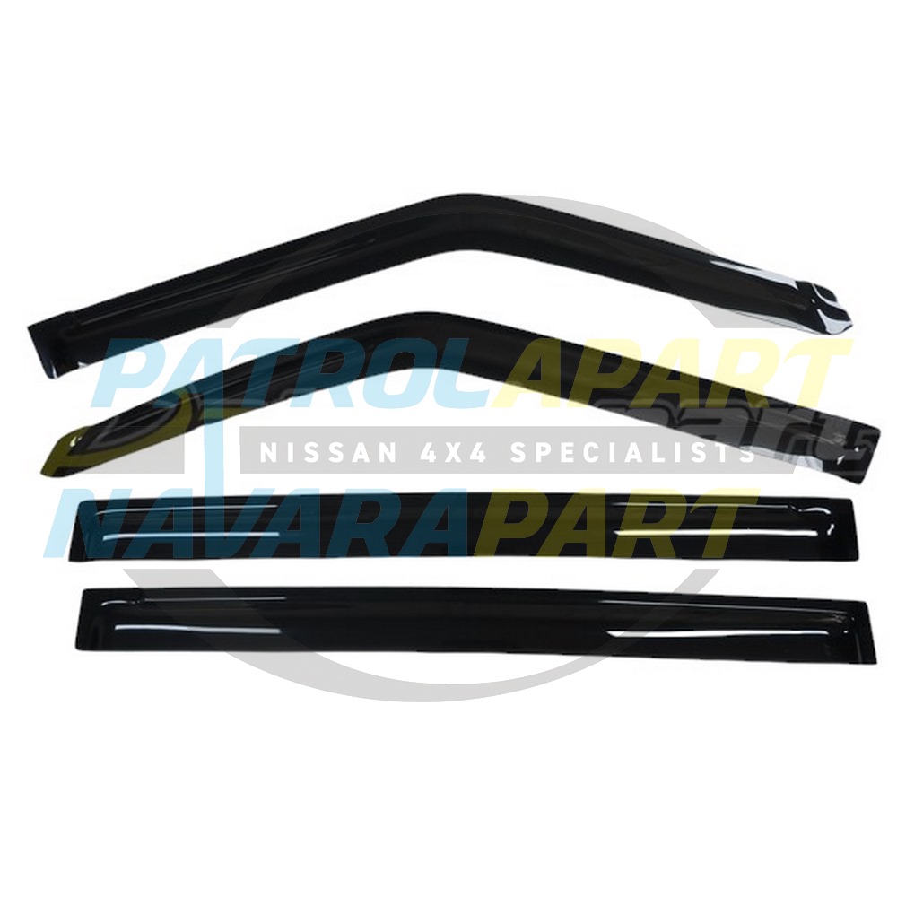 Tinted Slimline Weathershield Set of 4 - Nissan Patrol Y62