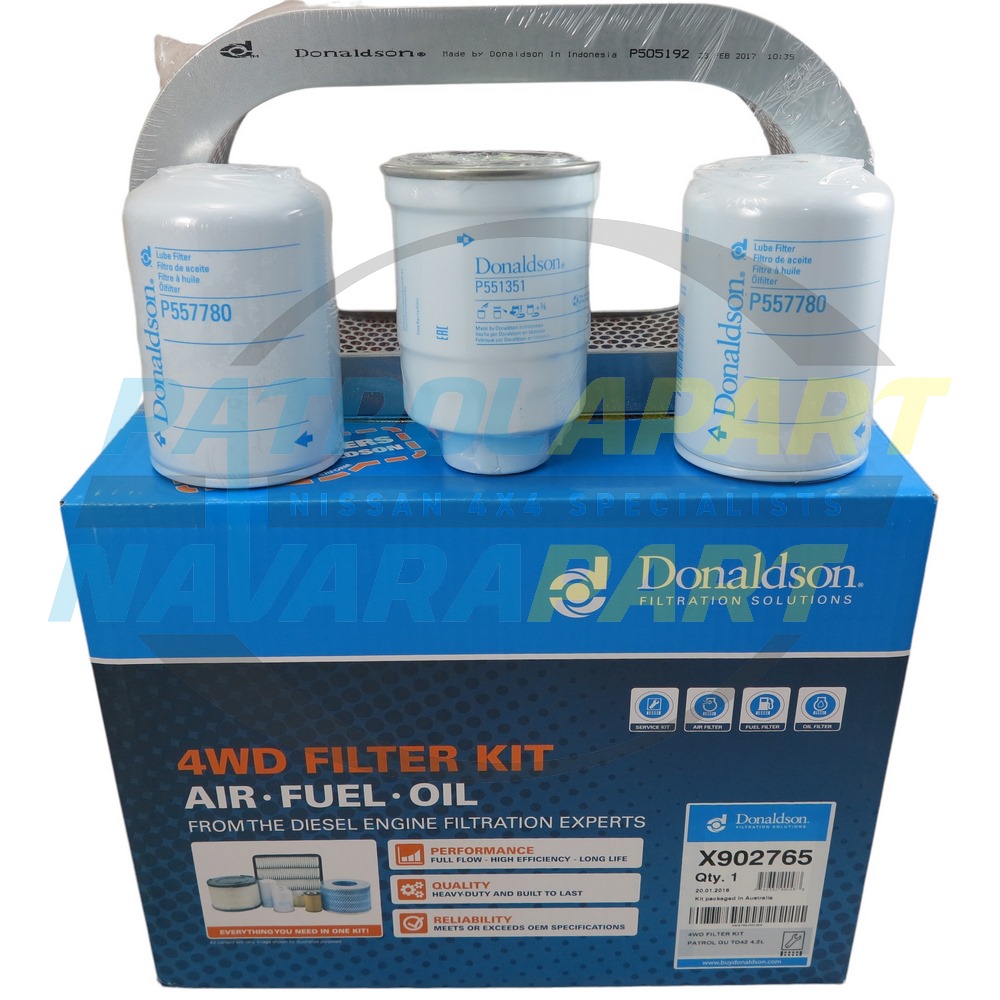 Donaldson Filter Service Kit TD42 - Nissan Patrol Y61 GU
