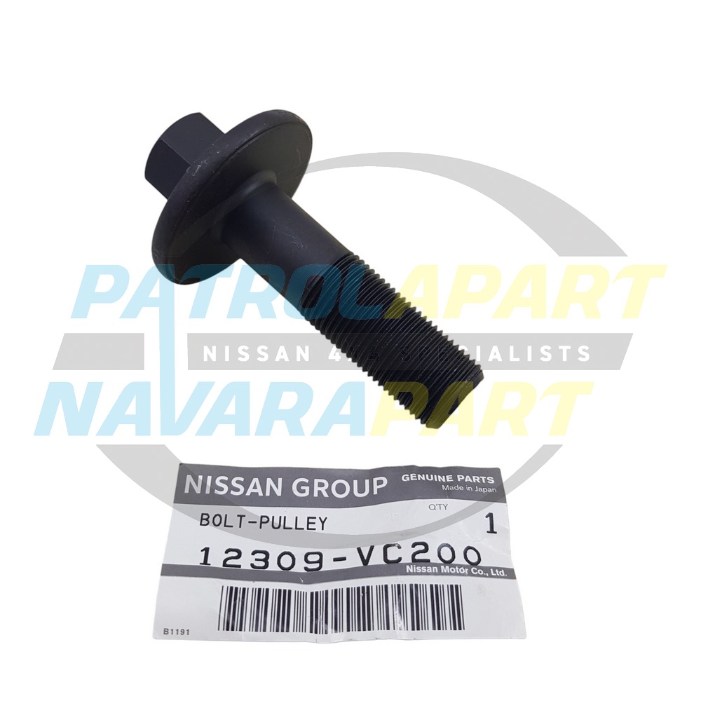Genuine Nissan Harmonic Balancer Bolt TB48 - Nissan Patrol Y61 GU