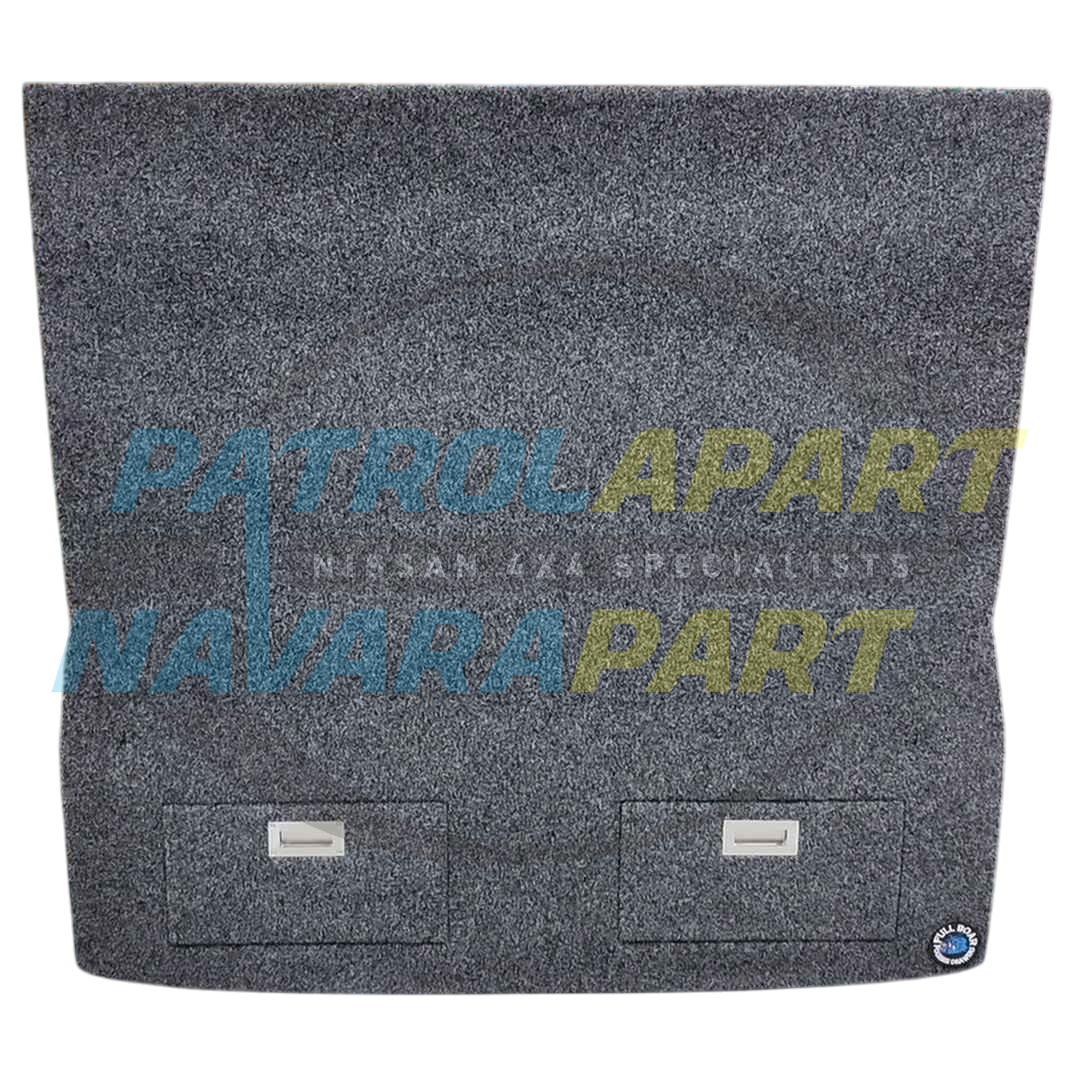 Genuine Nissan Full Boar Fourbie Drawers Rear Cargo False Floor in Charcoal with 2 Access Hatches - Nissan Patrol Y62