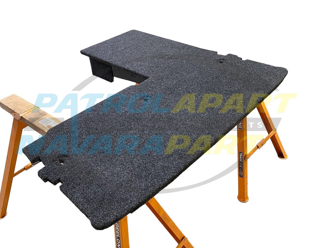 Full Boar Fourbie Drawers Rear Cargo False Floor in Charcoal L Shape - Nissan Patrol Y62