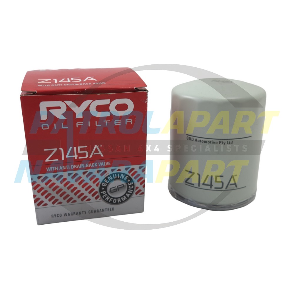 Ryco Oil Filter RB30 - Nissan Patrol Y60 GQ