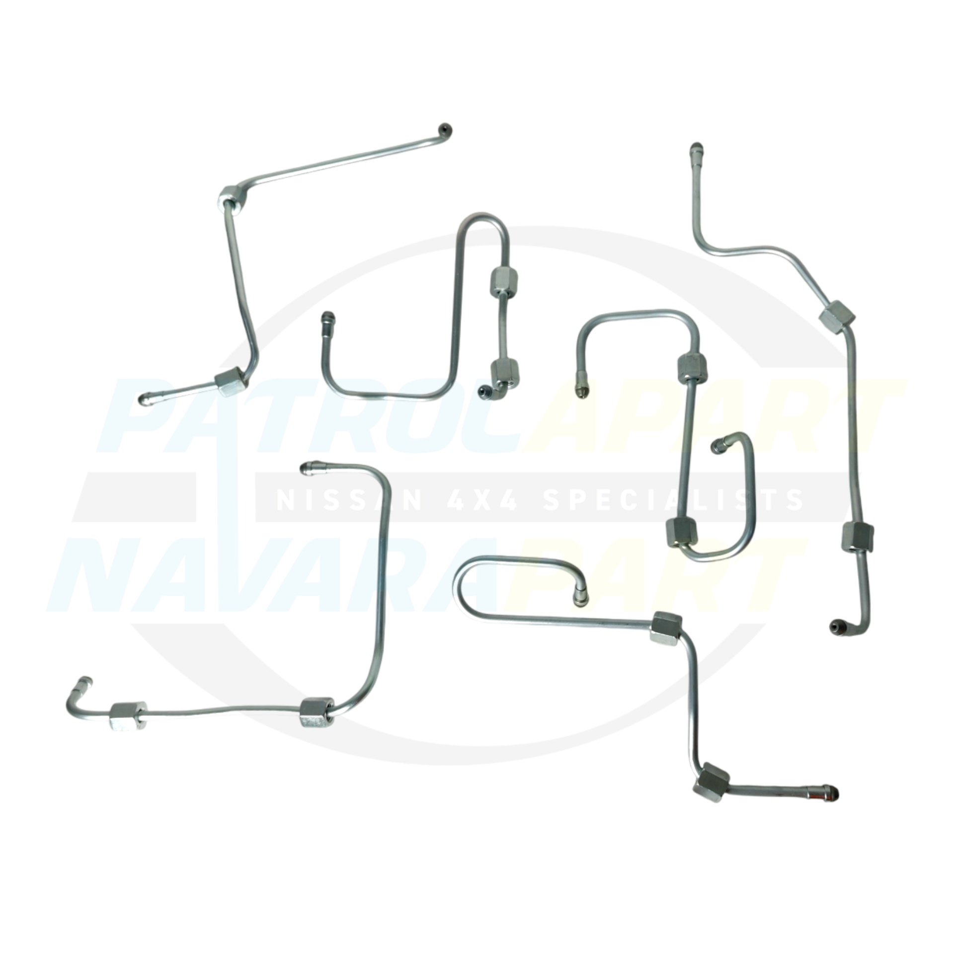 Genuine Nissan RD28Ti Diesel Injector Pipe Set - Nissan Patrol Y61 GU