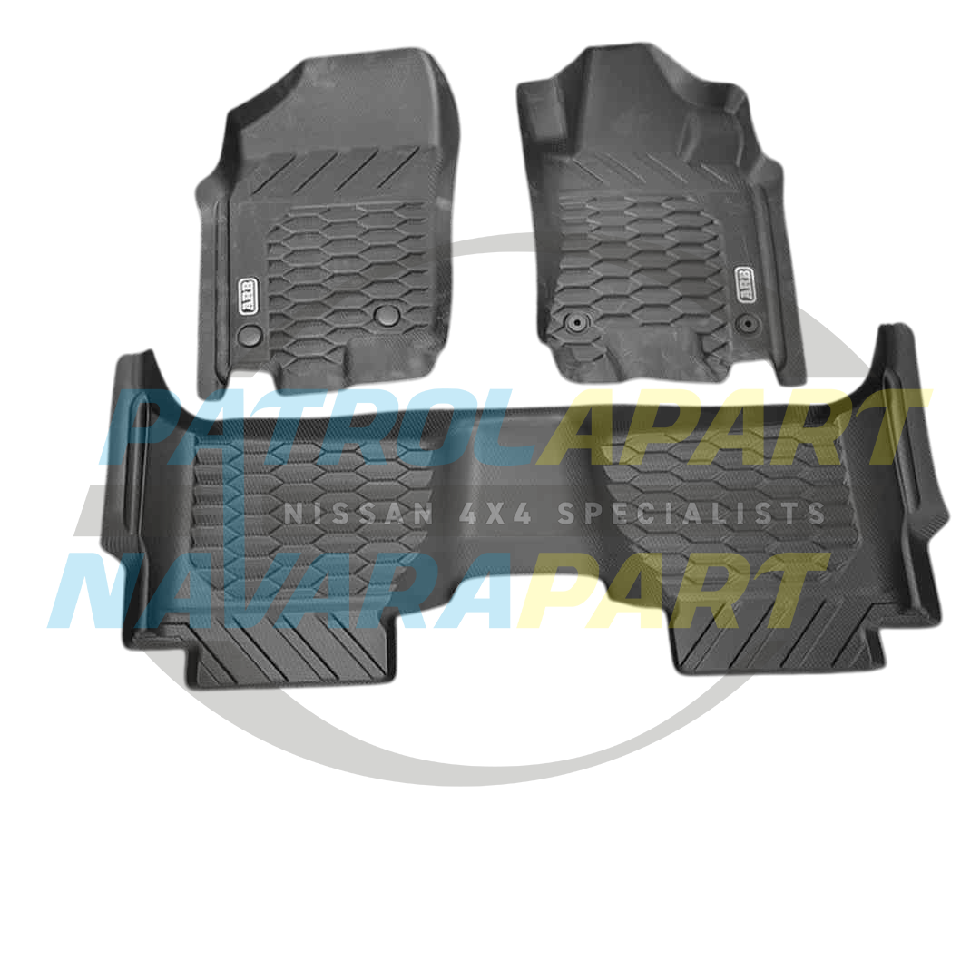 ARB Floor Mat Set - Nissan Navara NP300 D23 Dual Cab S1-4