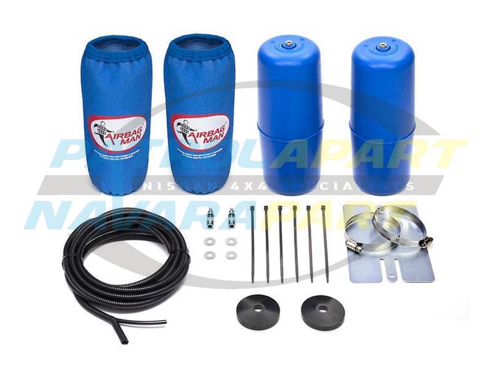 High Pressure Air Bag Kit - Nissan Navara D23 NP300 Dual Cab Coil Spring 40-50mm Lift