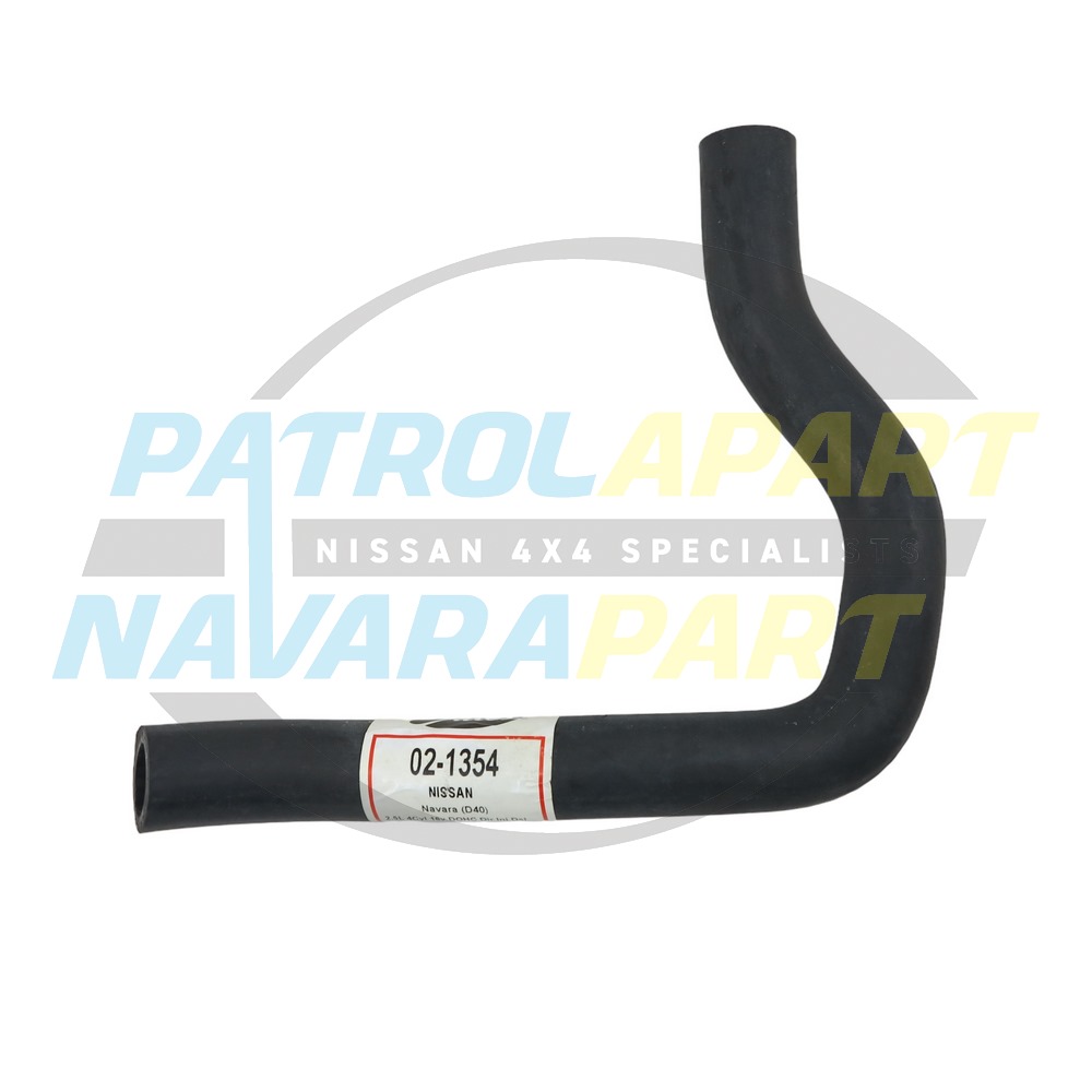 EGR Cooler Hose Driver Side - Nissan Navara D40 R51 Spanish Thai YD25