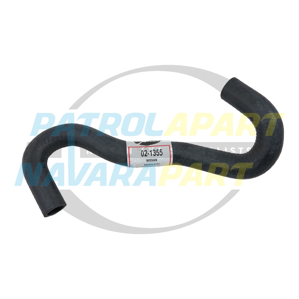 Heater Inlet Hose - Nissan Navara D40 R51 Spanish YD25 up to 2010