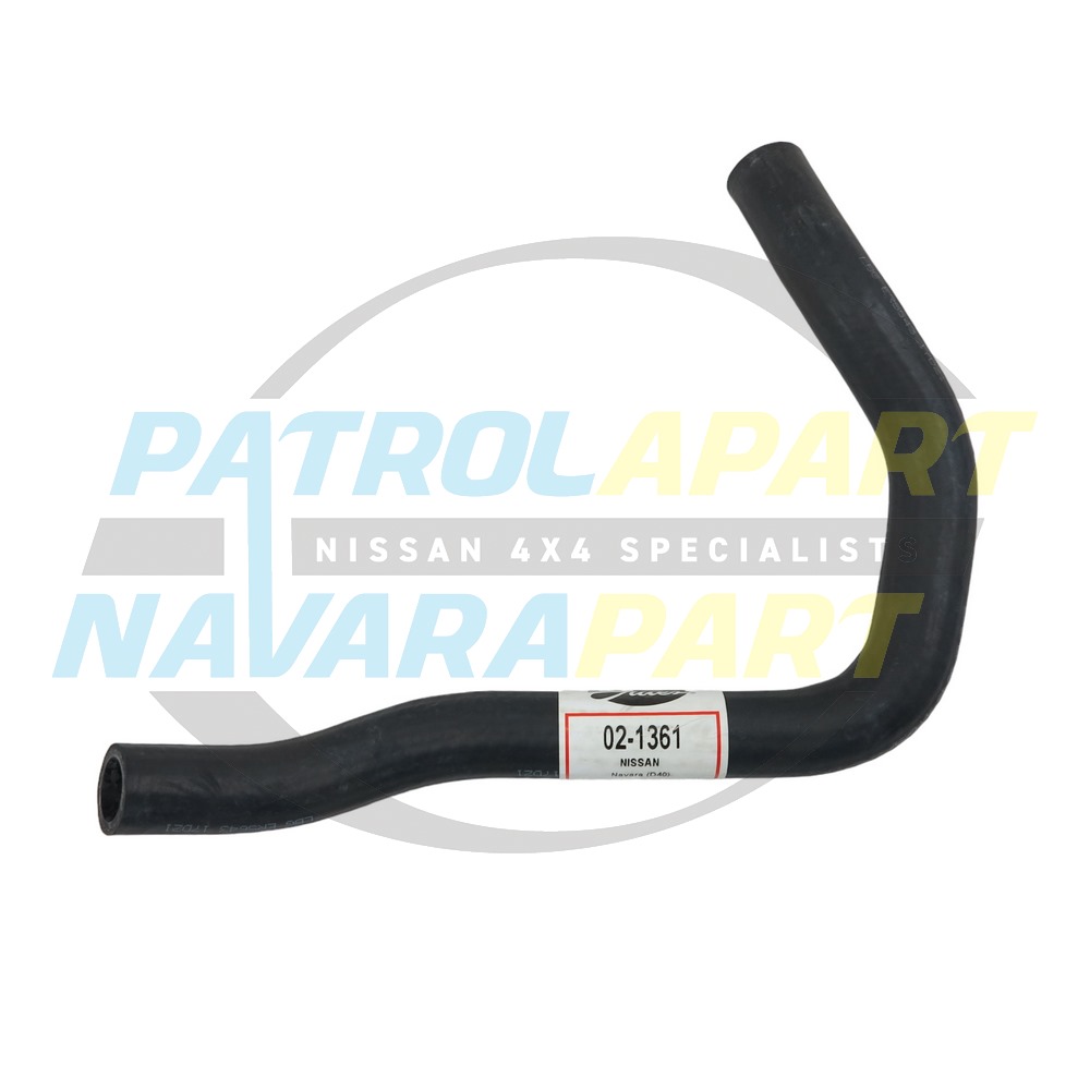 EGR Cooler Hose Pass Side - Nissan Navara D40 R51 Spanish Thai YD25
