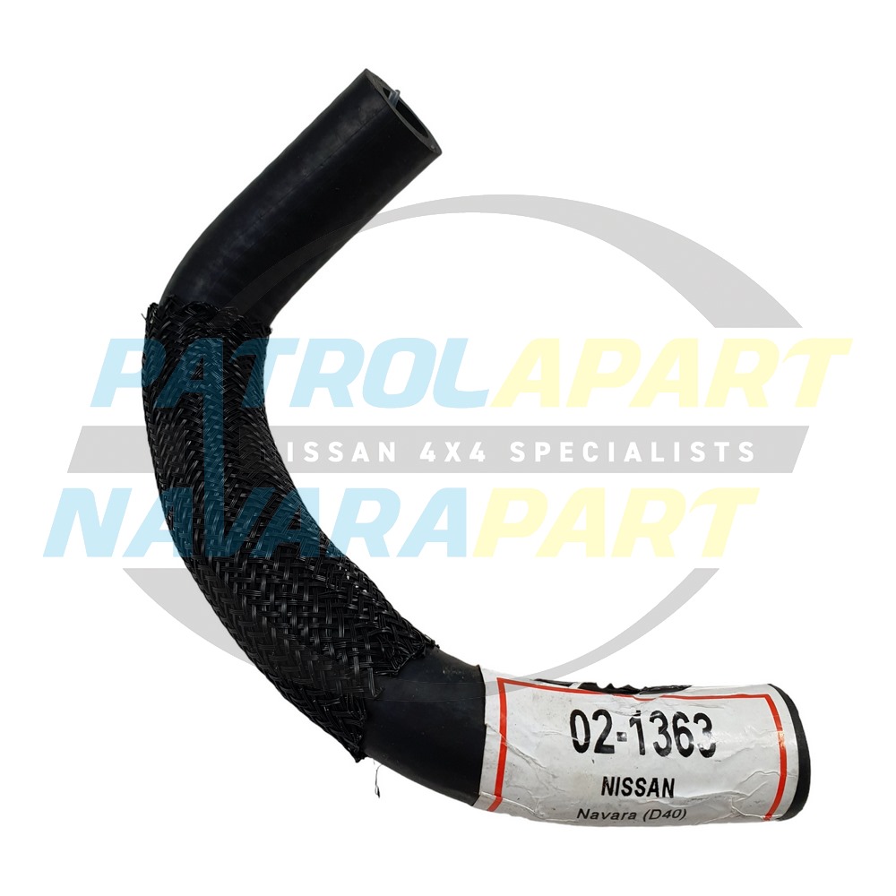 Top Oil Cooler Large Hose - Nissan Navara D40 R51 YD25