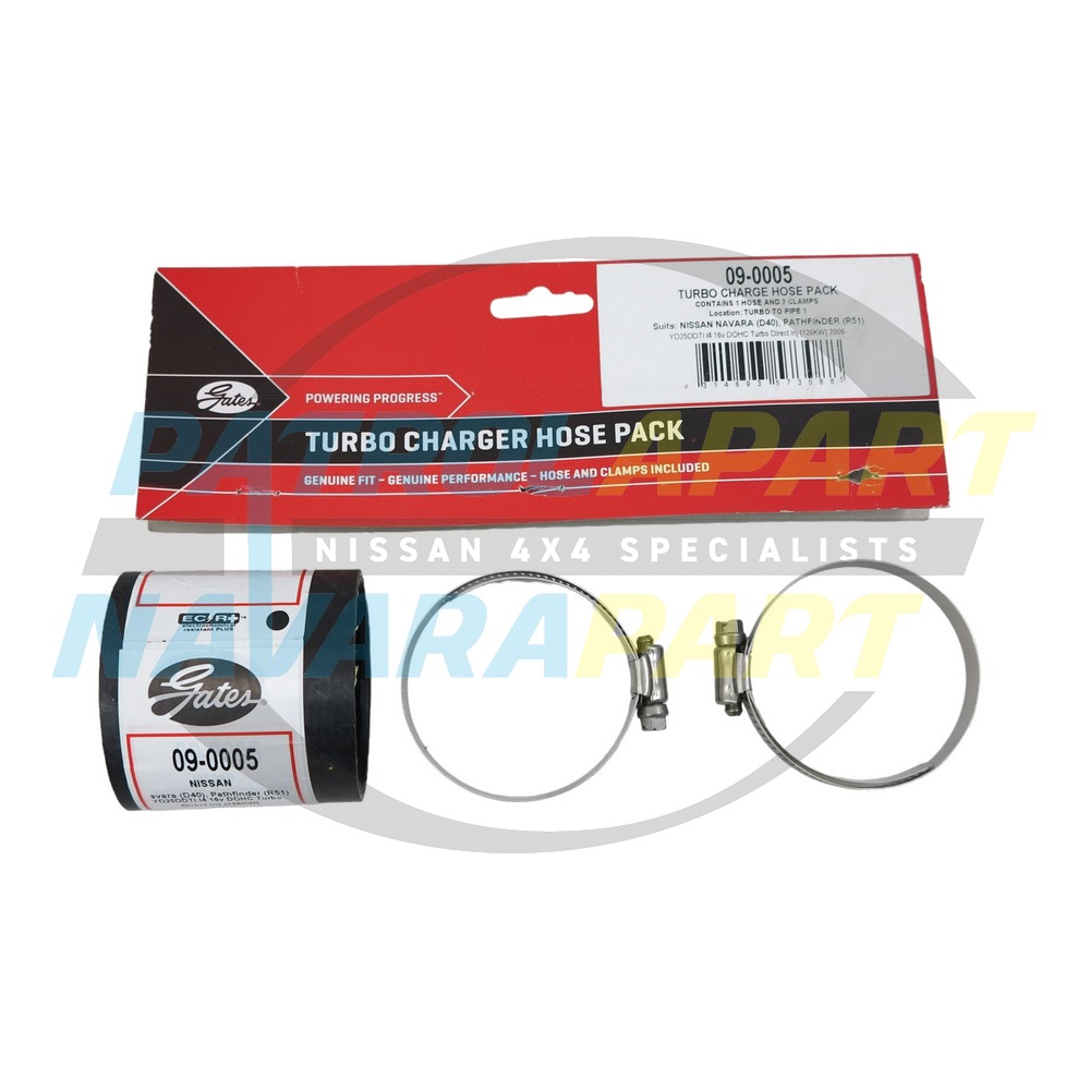 Intercooler Pipe Hose Closest to Turbo No.1 - Nissan Navara D40 R51 YD25