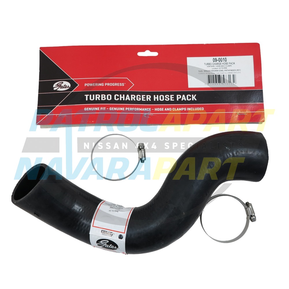 Turbo Hose Intercooler - Throttle Body - Nissan Navara D40 R51 YD25
