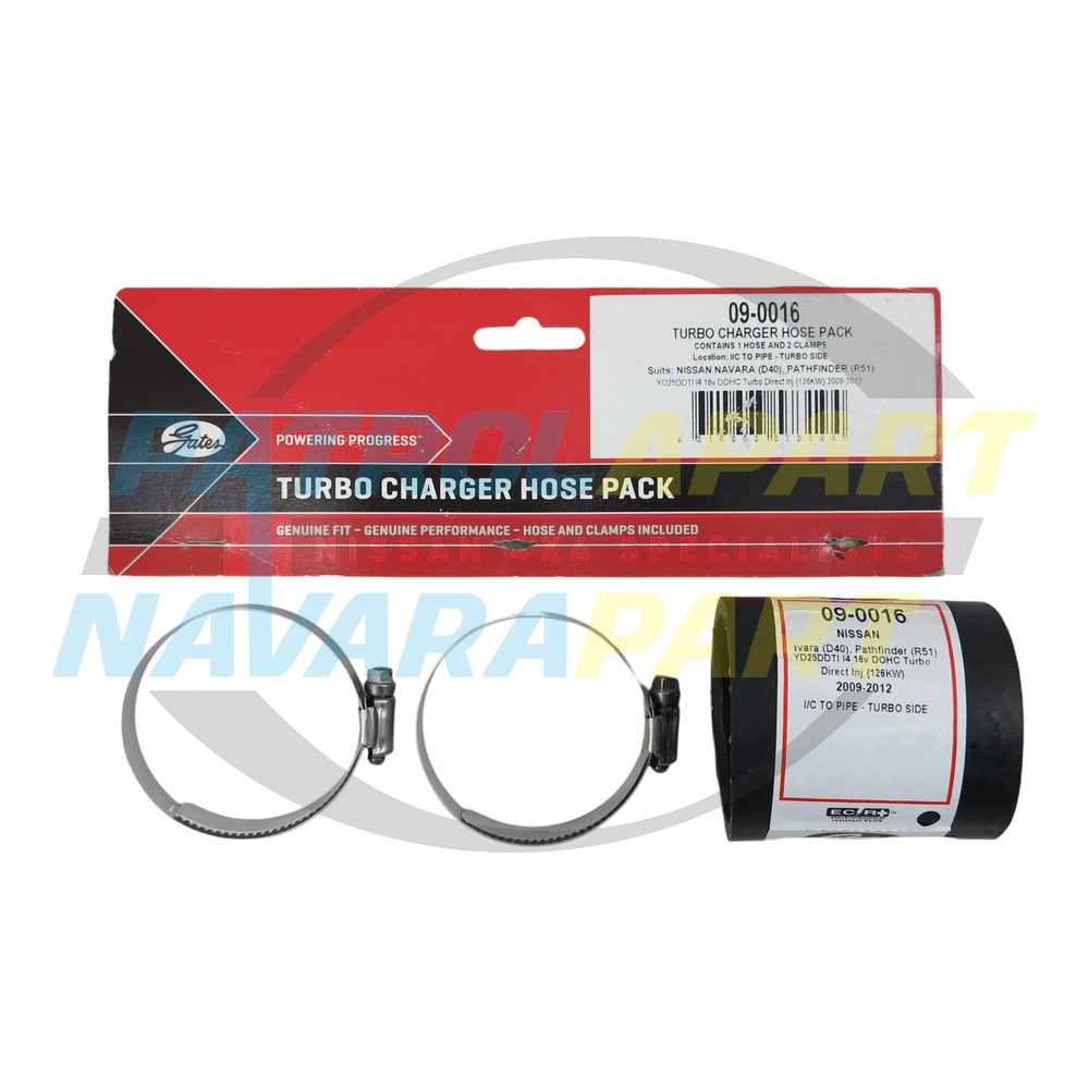 Turbo Intake Hose - Nissan Navara D40 R51 YD25