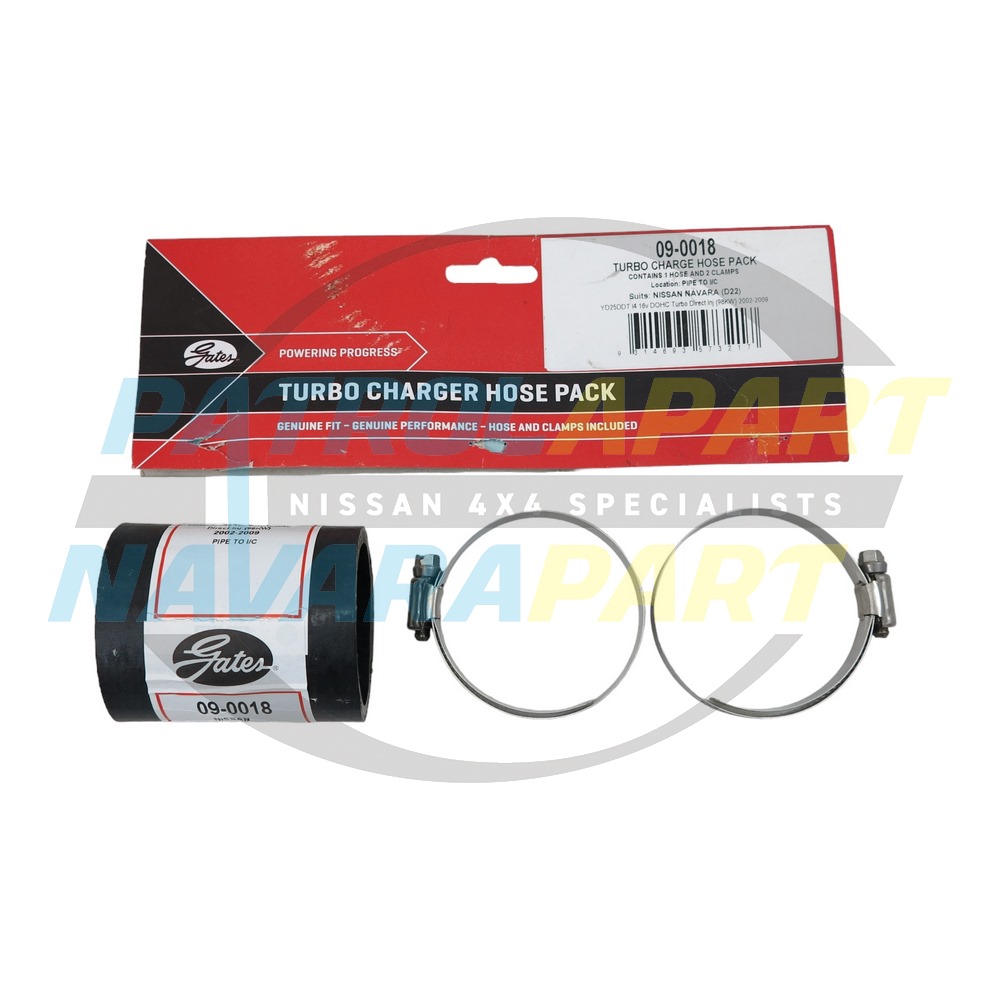 Turbo Outlet Hose Hot Side - Nissan Navara D22 YD25