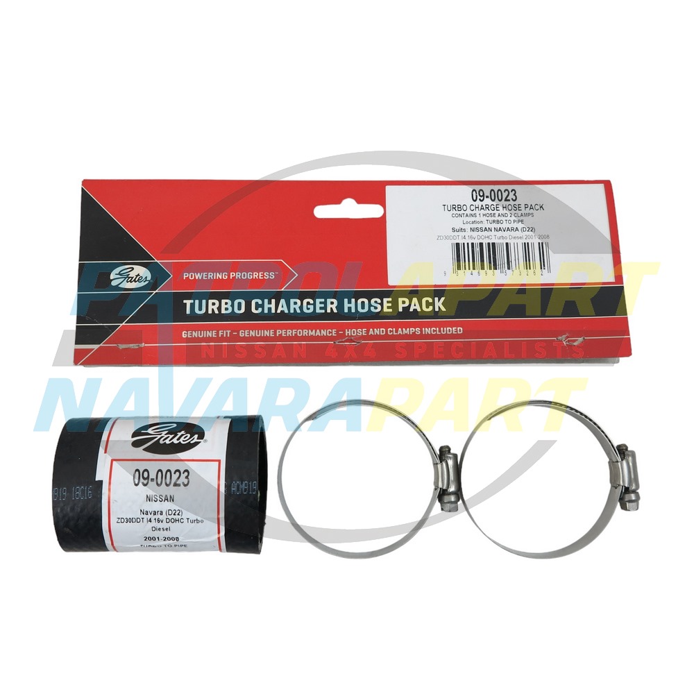 Turbo Outlet Hose at Turbo End - Nissan Navara D22 ZD30