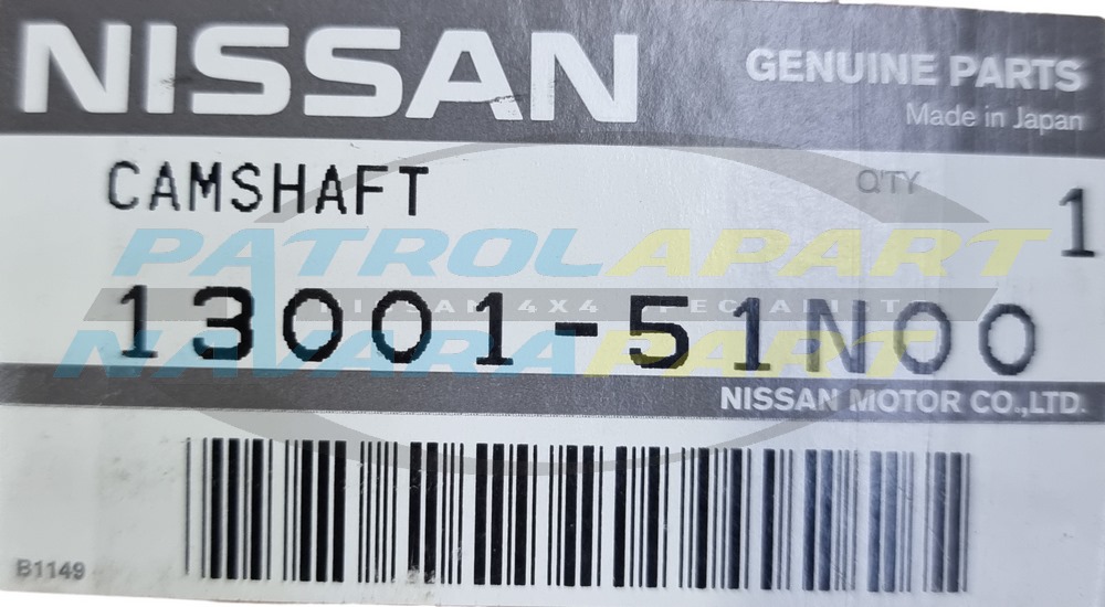 Genuine Nissan Camshaft TD42 - Nissan Patrol Y60 GQ & Y61 GU