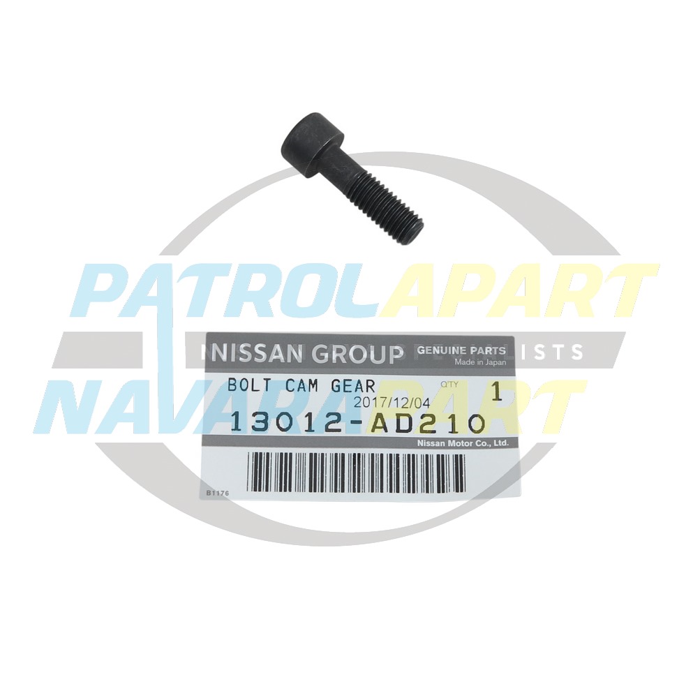Genuine Nissan Camshaft Sprocket Bolt YD25 - Nissan Navara D22 2005-2015, D40 2005-2015 & Pathfinder R51