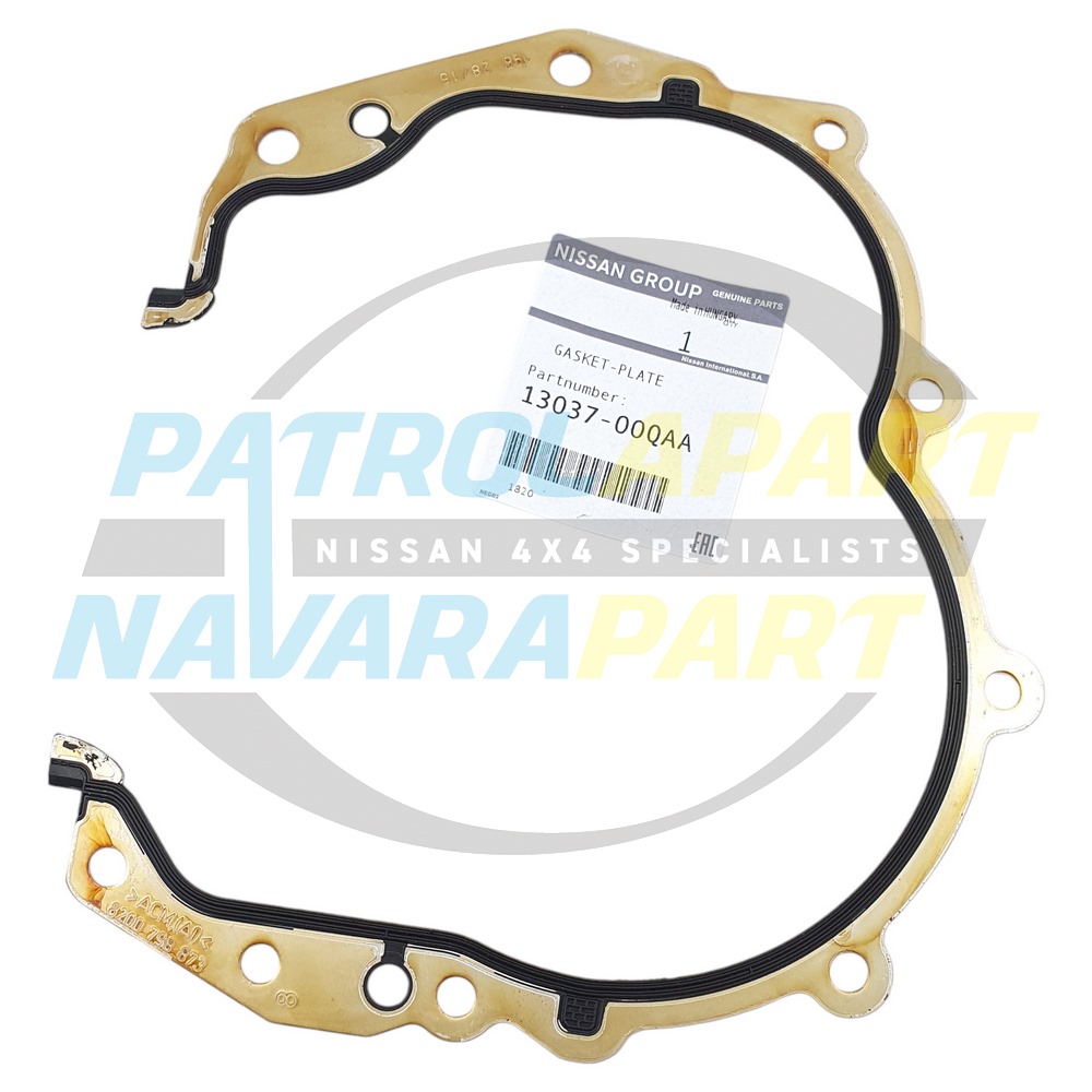 Genuine Nissan Front Right Timing Cover Plate Gasket - Nissan Navara D40 & R51 V9X