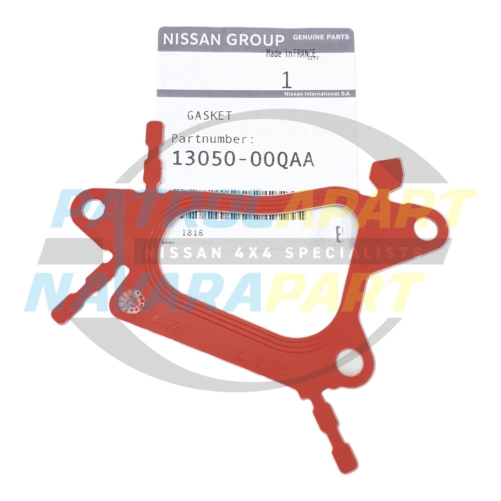 Genuine Nissan Left Hand Rear Water Connector Gasket - Nissan Navara D40 V9X - Nissan Pathfinder R51 V9X