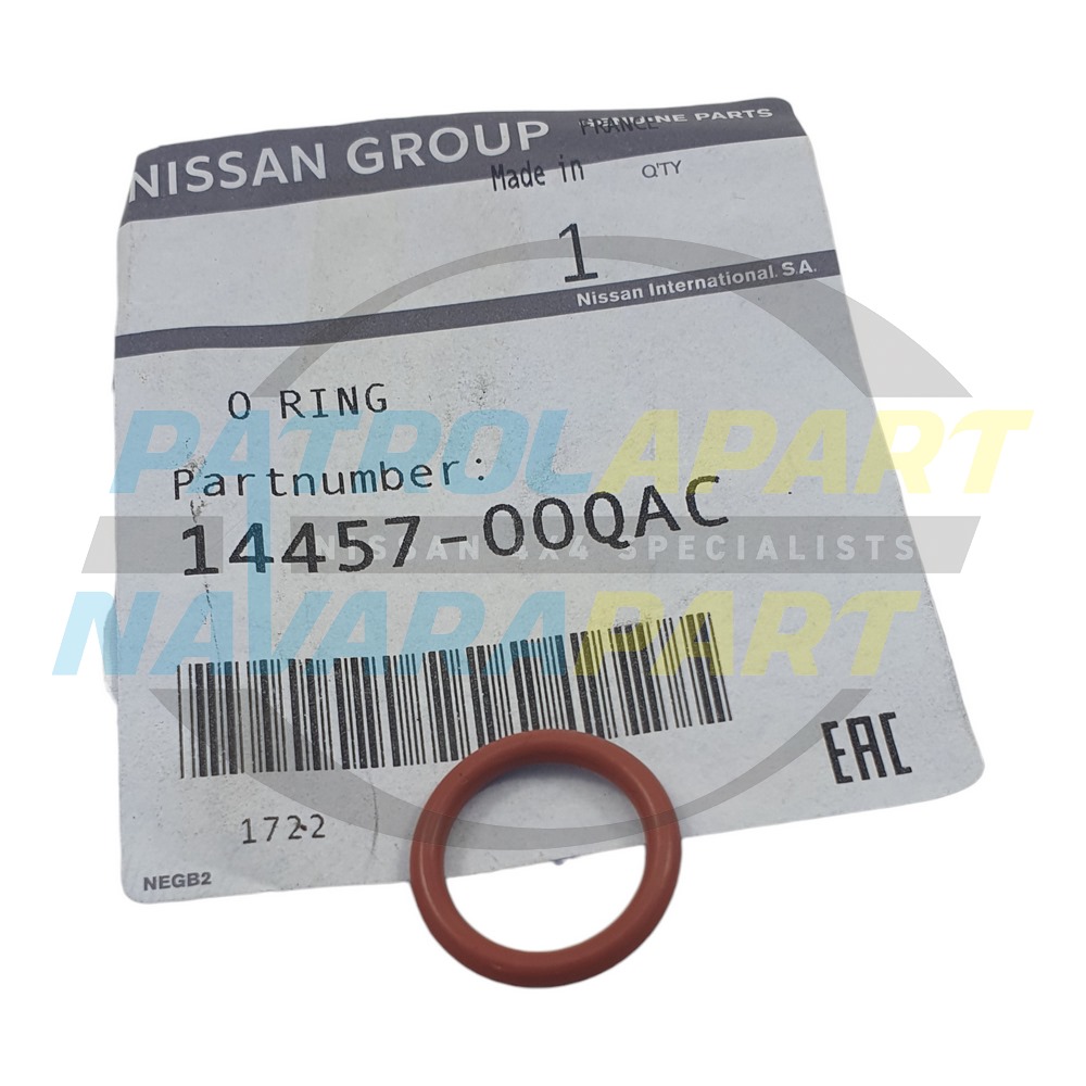 Genuine Nissan Turbo Oil Drain Pipe O-ring - Nissan Navara D40 R51 V9X