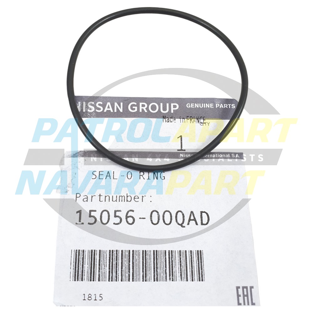 Genuine Nissan Vac Pump to Cover Large O-ring - Nissan Navara D40 V9X - Pathfinder R51 V9X
