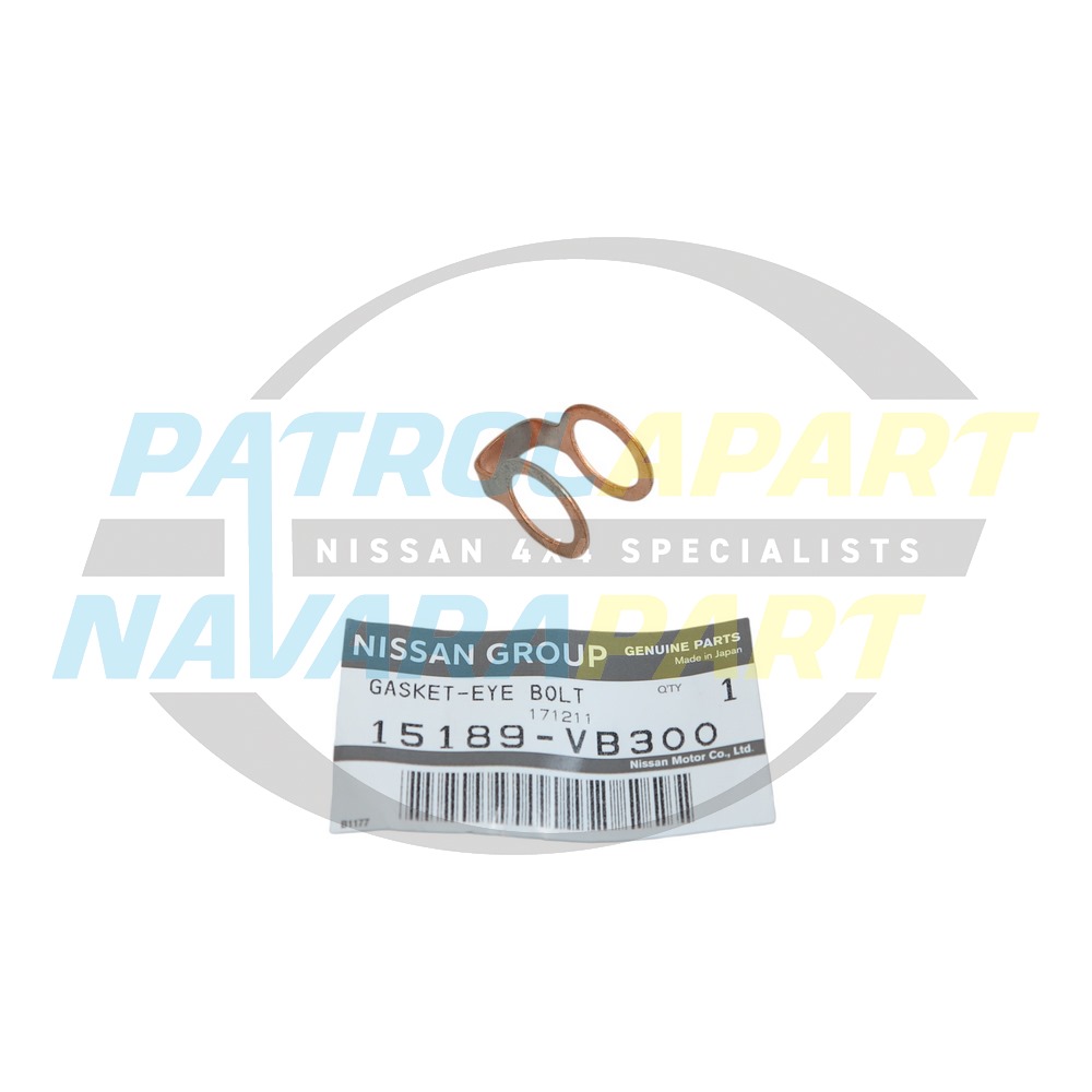 Genuine Nissan Turbo Water Line Eye Gasket - Nissan Navara D22 D40 R51 YD25