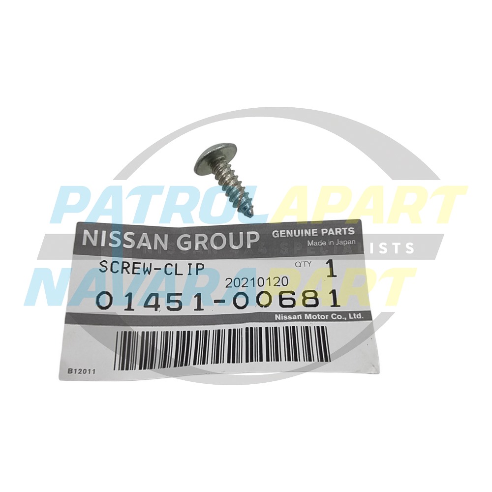 Genuine Nissan Multi-Use Interior Screw - Nissan Patrol Y60 GQ & Y61 GU