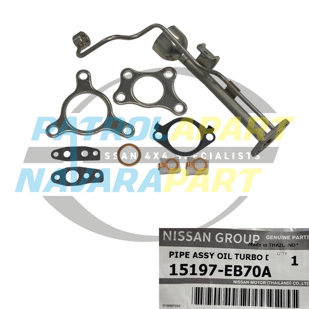Genuine Nissan Turbo Oil Drain Pipe - Nissan Navara D40 Thai - YD25