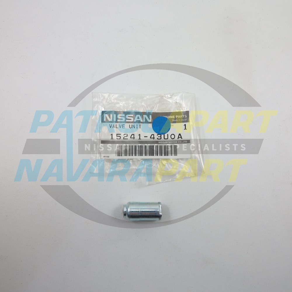Genuine Oil Pressure Relief Valve - Nissan Navara D40 Spanish VQ40