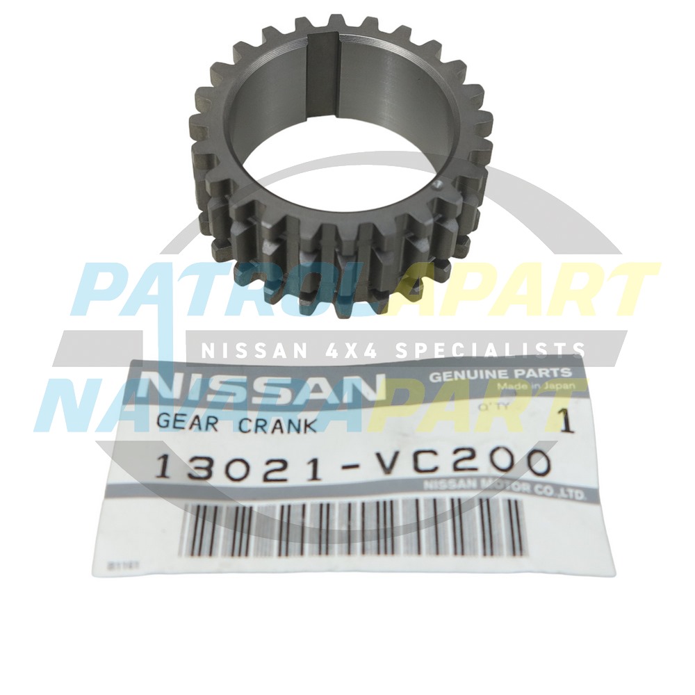 Genuine Nissan Front Crankshaft Gear Sprocket TB48 - Nissan Patrol Y61 GU